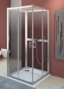 Radaway Premium Plus C+2S kabina czterościenna kwadratowa 90x90 szkło fabric